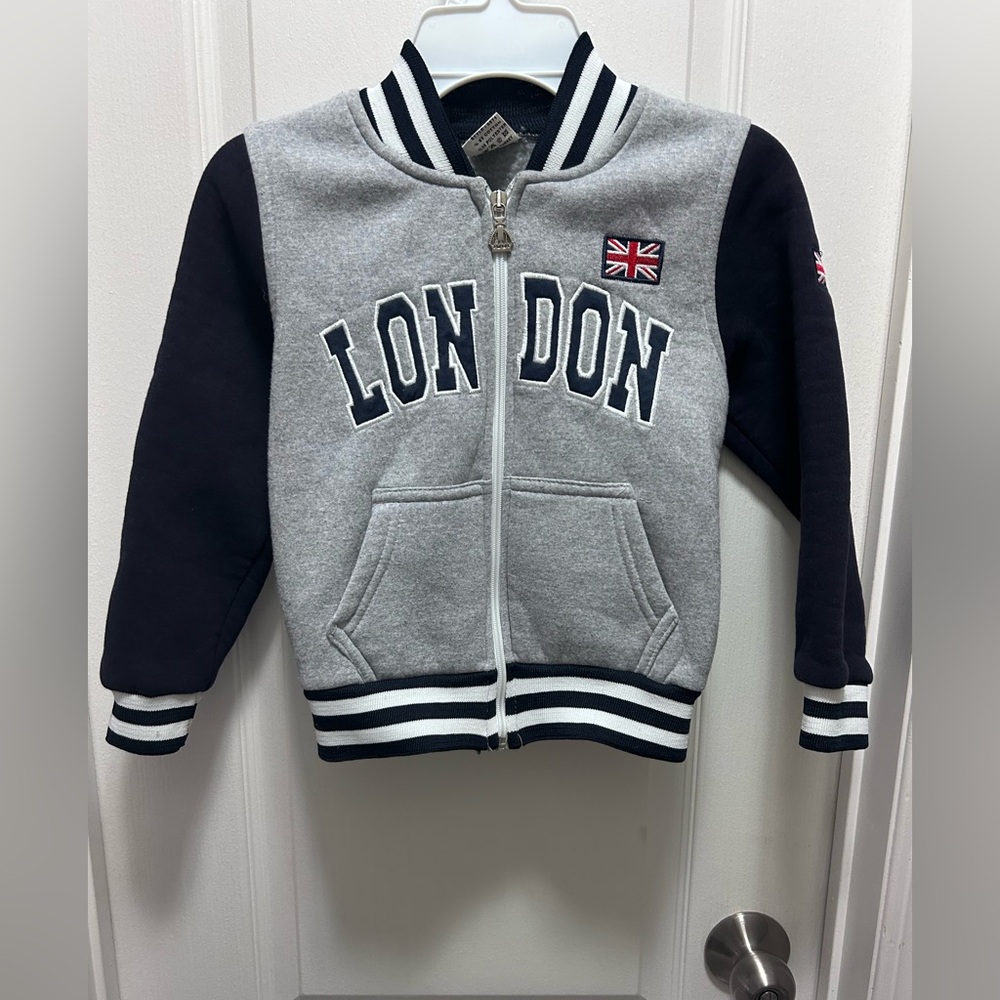 Mally Beauty Gray and Black Kids London Hoodie